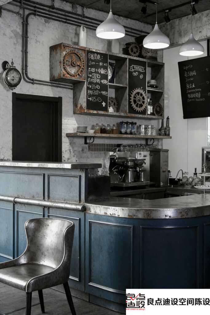 工业风咖啡店装修软装设计教科书|粗犷与精致碰撞，随手一拍都是大片!